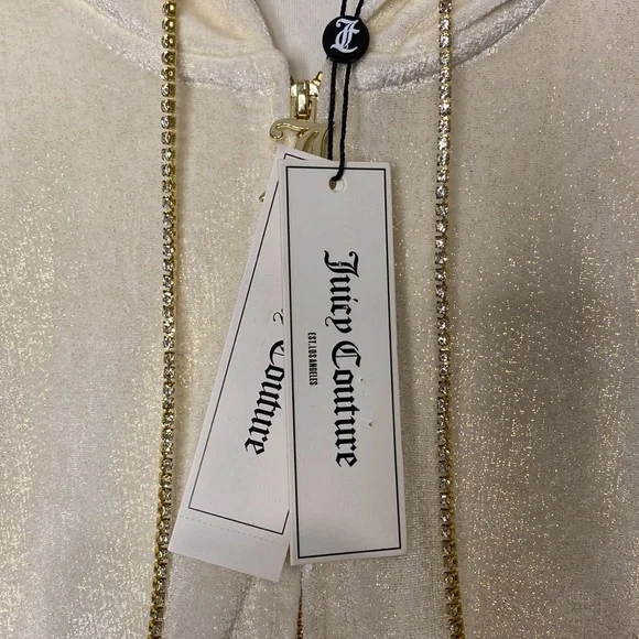 Juicy Couture Studded-Back Velour Bling Jacket - Picture 9 of 9